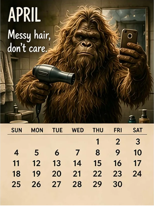 🦶 2027 Bigfoot Daily Life Calendar