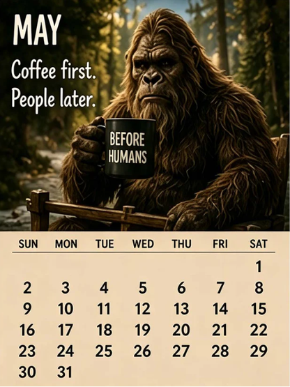 🦶 2027 Bigfoot Daily Life Calendar