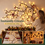 ✨ Flexible LED Branch Lights | Remote-Controlled Holiday Wall Decor
