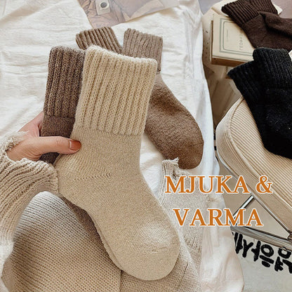🧦 5 pairs of wool socks for women – Warm medium-sized socks