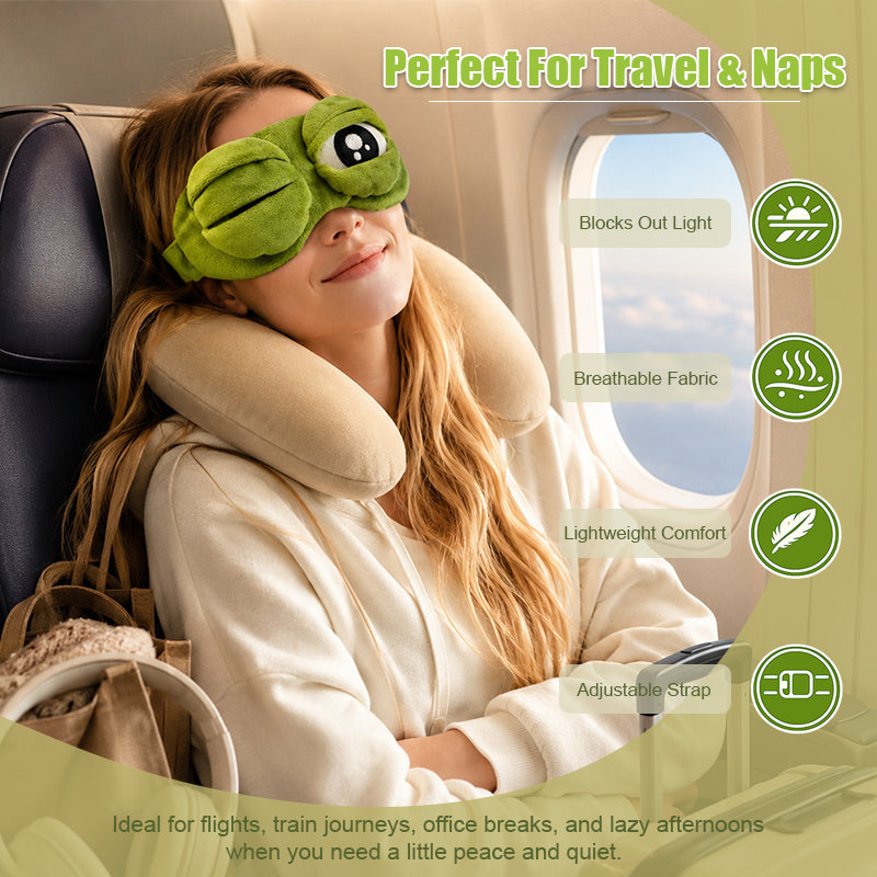 🐸 The Sleepy Frog Eye Mask