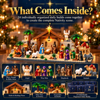 ✝️🎄 Nativity Advent Calendar – 24-Day Buildable Christmas Nativity Set