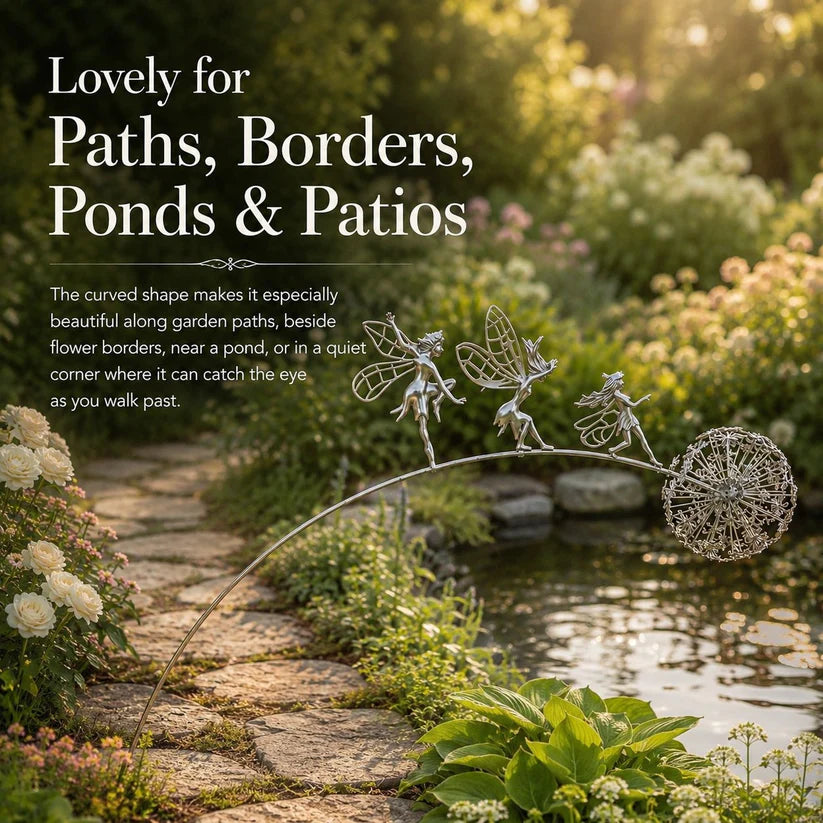 🧚Dancing Fairies Garden Stake – A Little Magic Among the Flowers ✨