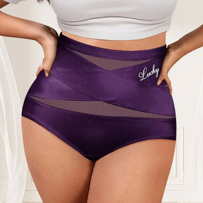 🌸Last Day-Buy 1 Get 3 Packs✨Plus-Size High-Waist Cross Tummy Control Panties