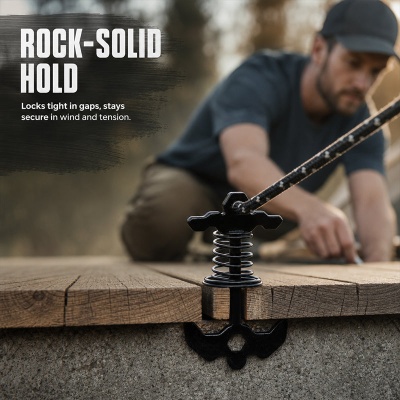 Heavy-Duty Spring Lock Ground Anchors