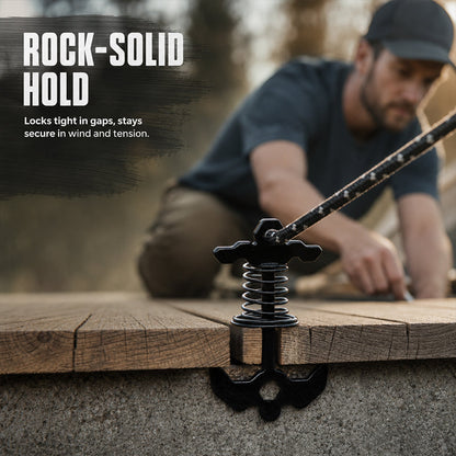 Heavy-Duty Spring Lock Ground Anchors