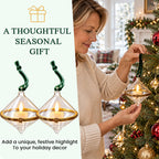 🎄 Vintage Transparent Christmas Tree Ornaments
