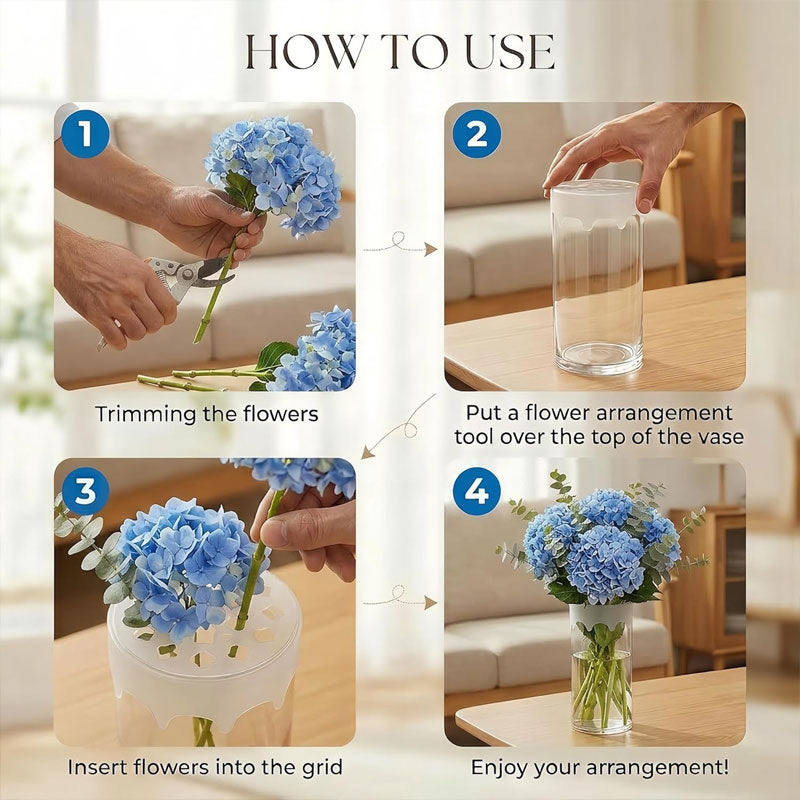 🌼Flexible Silicone Floral Grid — Helping You Create Stable and Elegant Floral Arrangements
