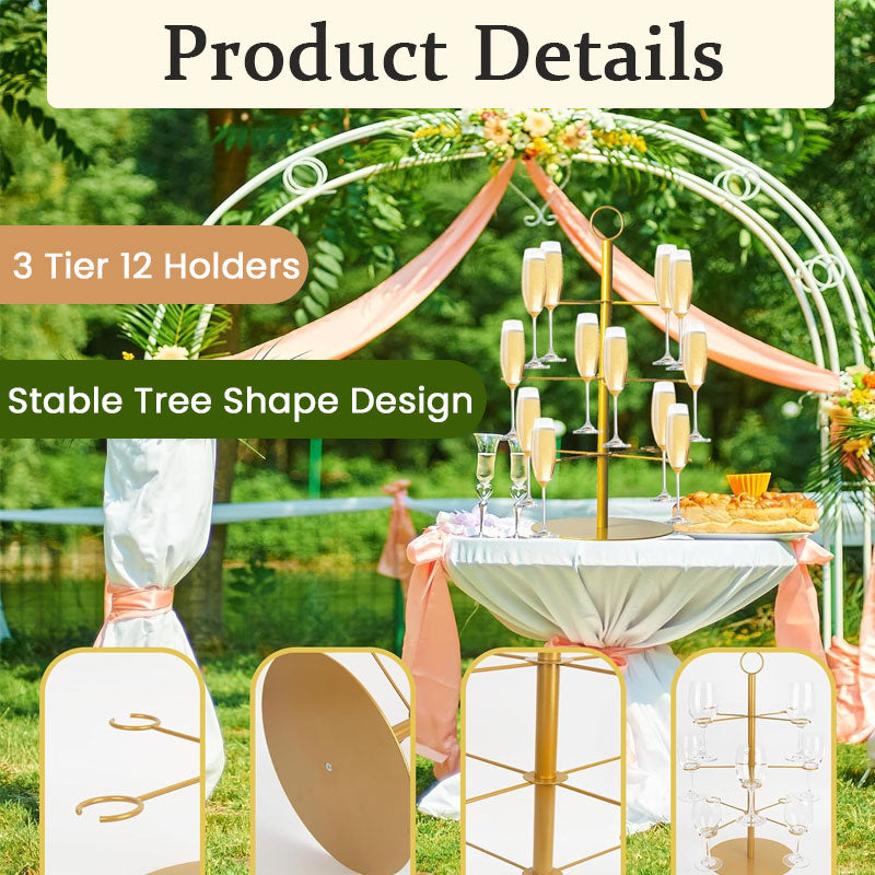 🎉 Multi-tiered Christmas display stand – perfect for desserts and decorations