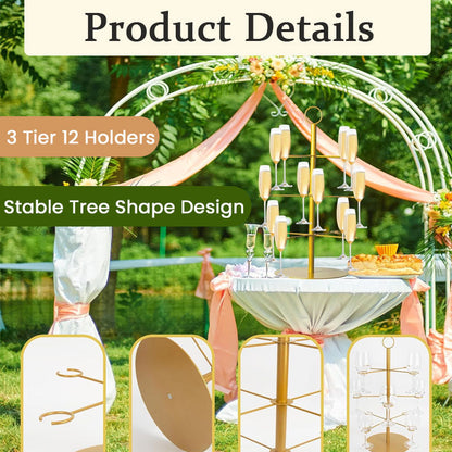 🎉 Multi-tiered Christmas display stand – perfect for desserts and decorations