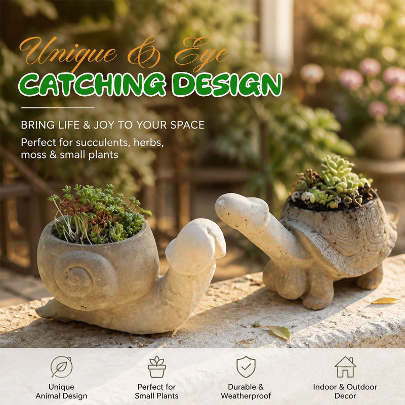 🐢FUN GARDEN PLANTING POTS