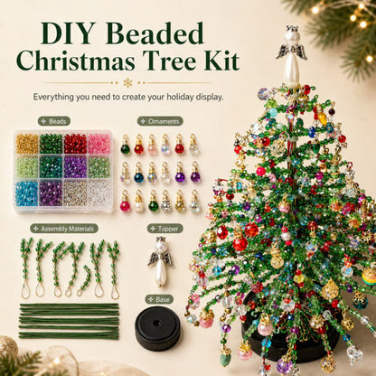 🎄 Handmade Elegant Beaded Mini Christmas Tree