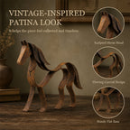 Vintage Metal Horse Sculpture – Rustic Equestrian Home Decor 🐎