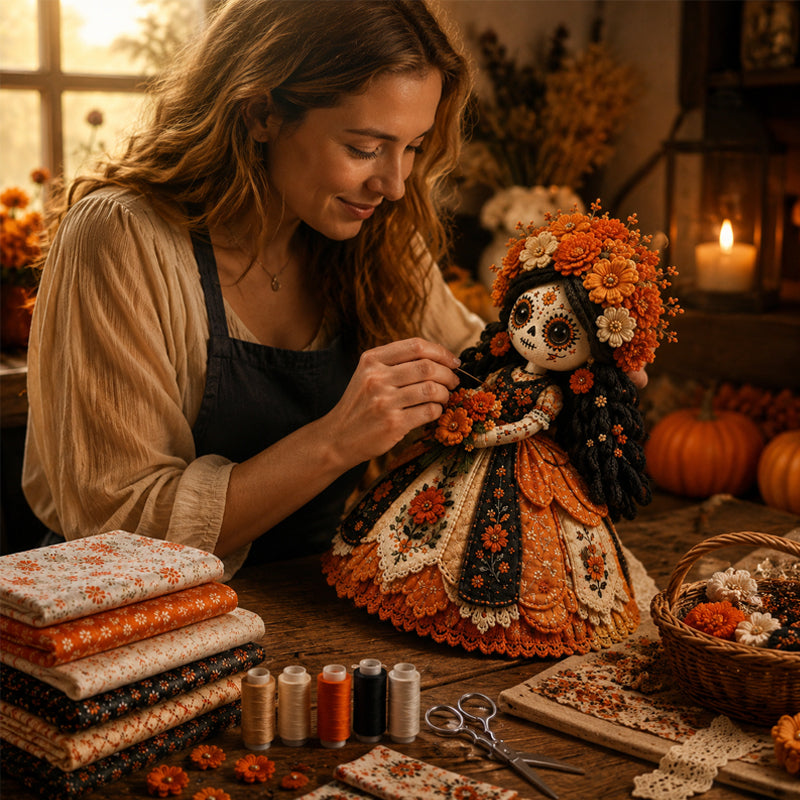 🕯️ Retro Halloween DIY Skeleton Bride 💀