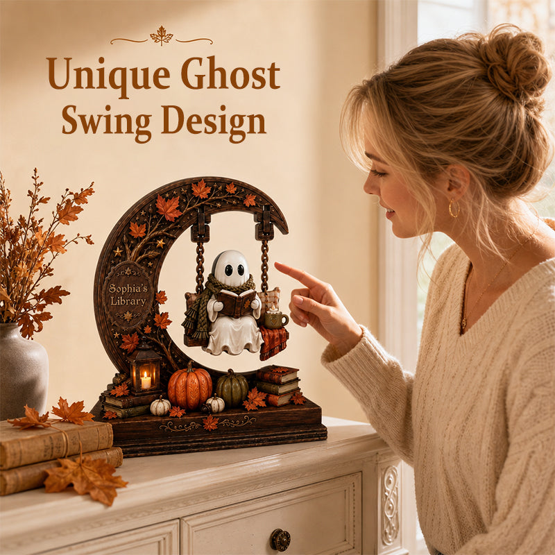 ⭐ Personalized Moonlit Reading Ghost Figurine™✨👻