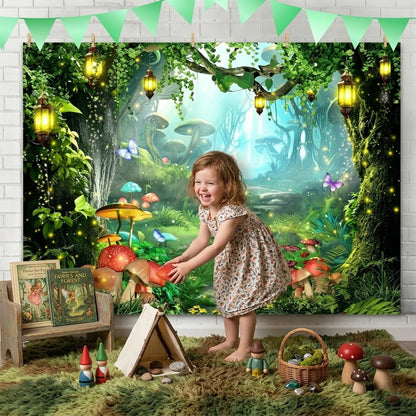 🌲🌸 Turn your garden into a magical woodland – one banner, endless allure! ✨