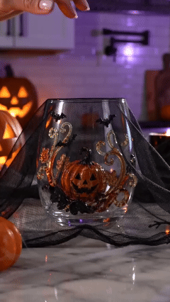 🎃 3D Halloween Artisan Glassware Collection | For Magical Halloween Sips, Eye-Catching 3D Details, Luminous Festive Party Moments & Cozy Fall Home Bar Glow ✨