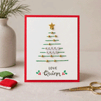 🎄🧵Christmas String Art Greeting Card DIY Kit
