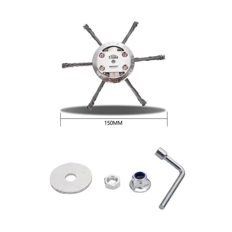 🔥 Replaceable cutting head for lawn mower / string trimmer - steel cutting head for lawn mowing 🌿✂️⚙️