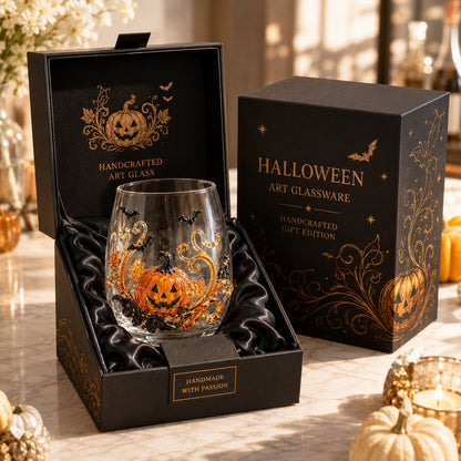 🎃 3D Halloween Artisan Glassware Collection | For Magical Halloween Sips, Eye-Catching 3D Details, Luminous Festive Party Moments & Cozy Fall Home Bar Glow ✨