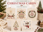 🌲Christmas Hand Embroidery Card DIY Kit | Stitch Your Way Into the Christmas Spirit ✨ 🎁