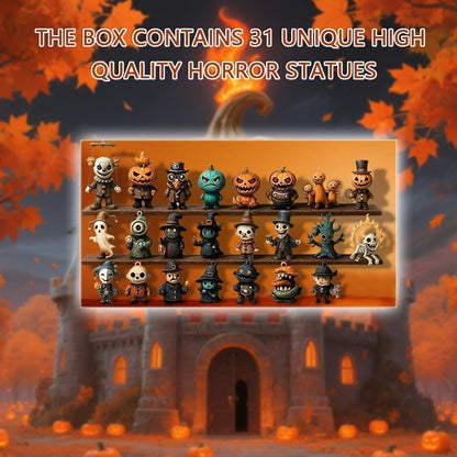 🔥LAST DAY 50% OFF - 🎃31 Nights of Fright – Halloween Countdown Box with Figurines💯