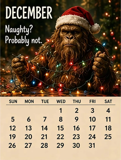 🦶 2027 Bigfoot Daily Life Calendar