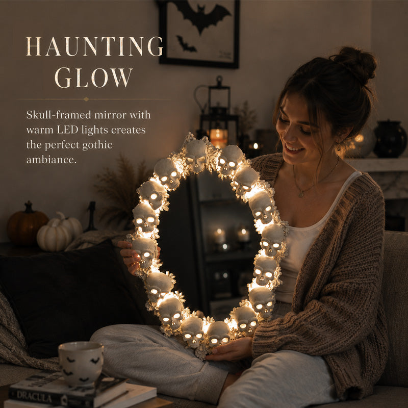 ✨DIY Light-Up Skull Mirror™💀