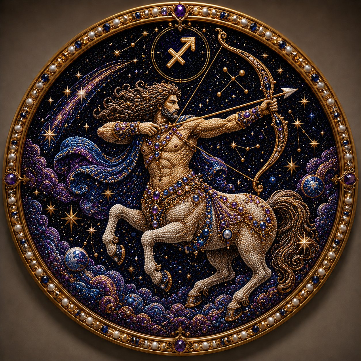 12 Zodiac Signs Diamond Pearl Art Kit – Celestial DIY Wall Decoration✨