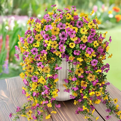🌿Outdoor Trailing Daisy & Eucalyptus Arrangement | UV Fade Resistant