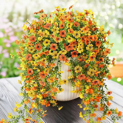 🌿Outdoor Trailing Daisy & Eucalyptus Arrangement | UV Fade Resistant