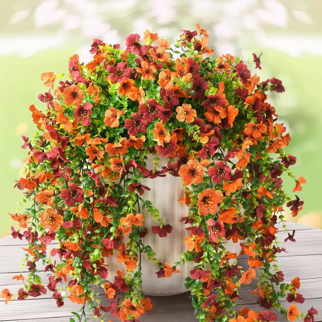 🌿Outdoor Trailing Daisy & Eucalyptus Arrangement | UV Fade Resistant