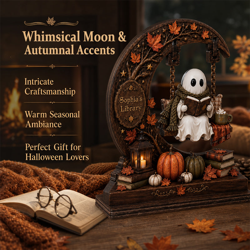 ⭐ Personalized Moonlit Reading Ghost Figurine™✨👻