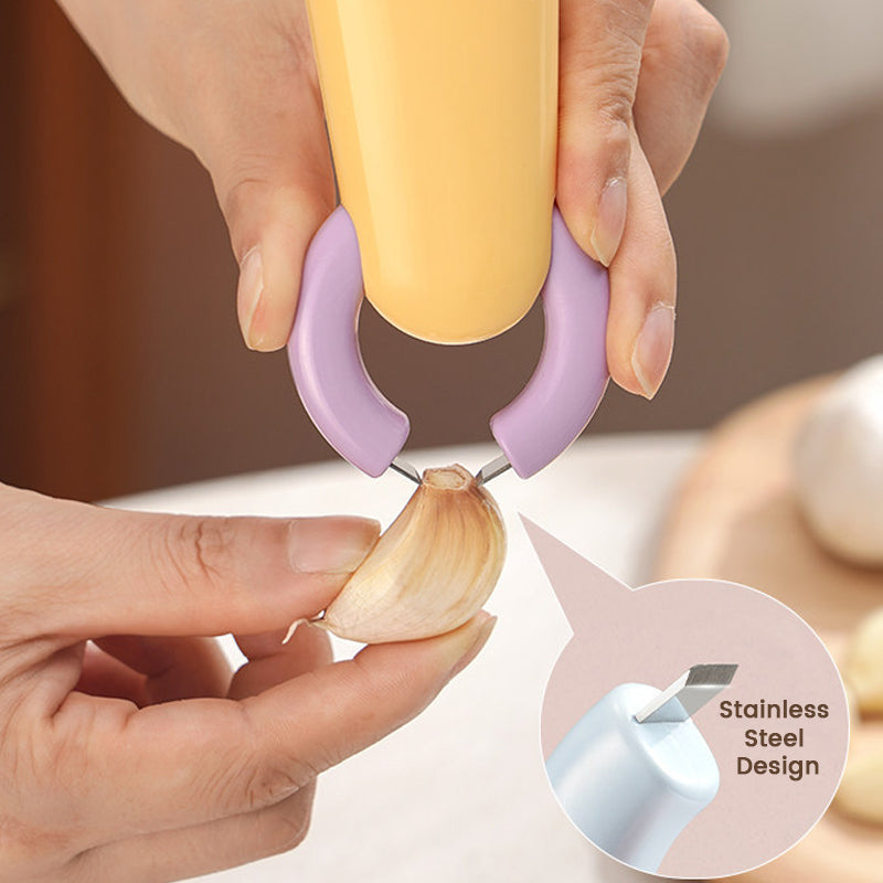 🧄 2-in-1 Garlic Peeler & Ginger Cleaner Tool