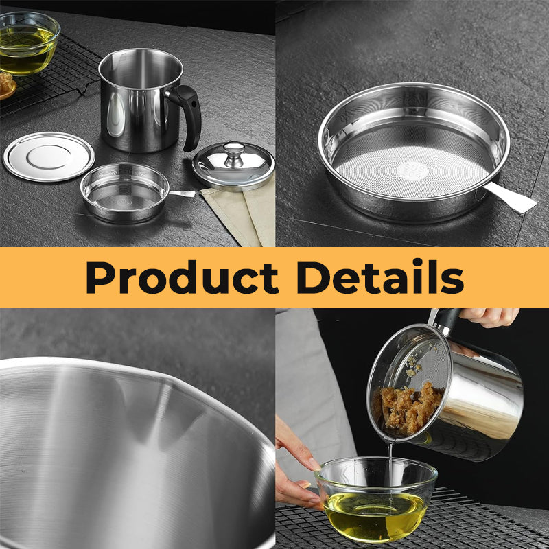 Stainless Steel Oil Filter Pot Can