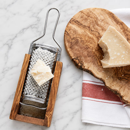Parmesan Cheese Grater with Olive Wood Box