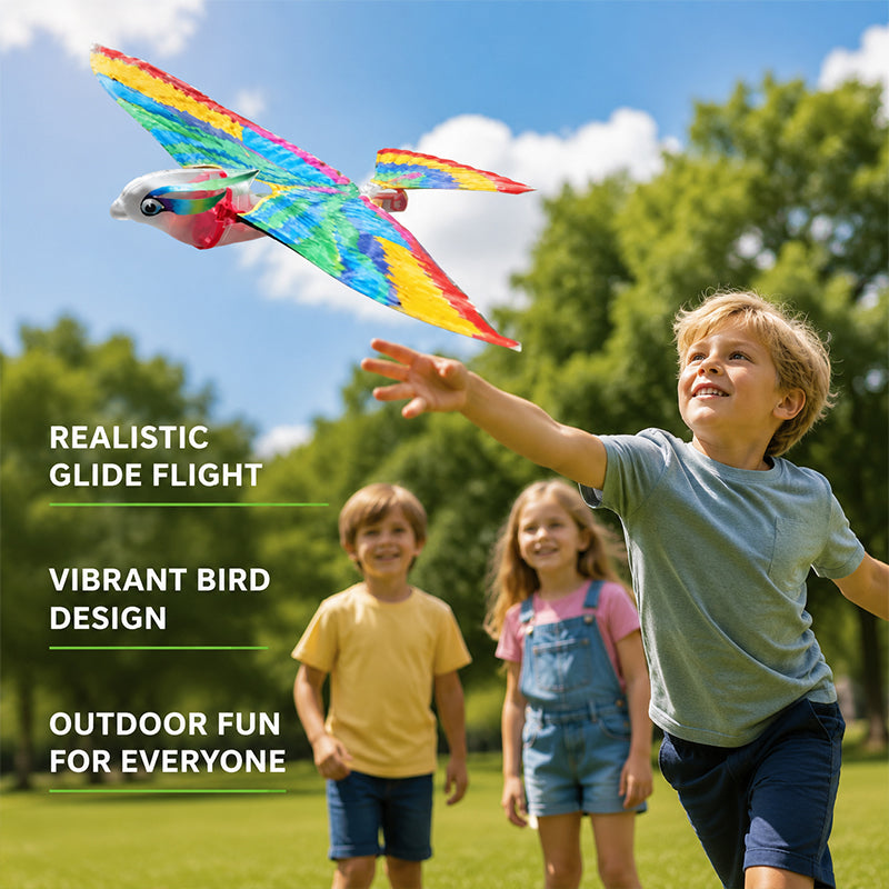 Flying Bird Glider Toy – Colorful Flapping Wing Outdoor Flyer