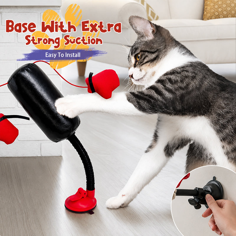 🐾 Mini Punching Bag™ –  Self-Play Cat Teaser Toy 😺
