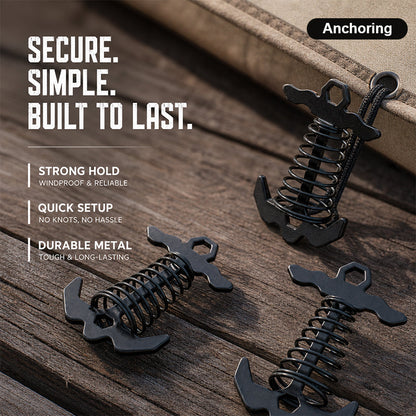 Heavy-Duty Spring Lock Ground Anchors