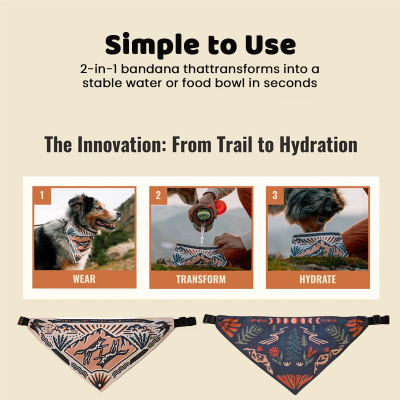 2-in-1 Dog Water Bandana🐶💦