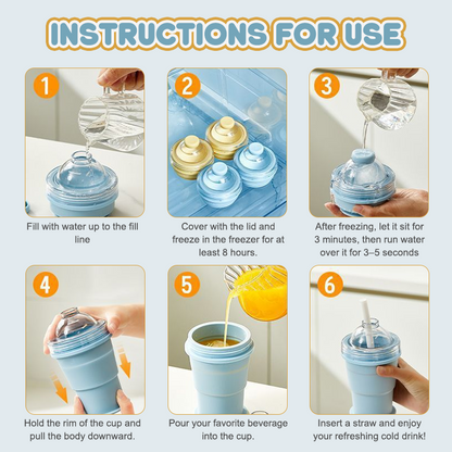 🥳2026 HOT SALE🥳💞50K+ SOLD!🍦❄️ 50% OFF! 2-in-1 Ice Cream Cup with Straw 🧊💚