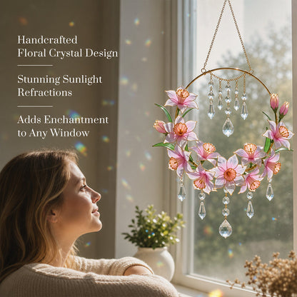 Floral Crystal Suncatcher