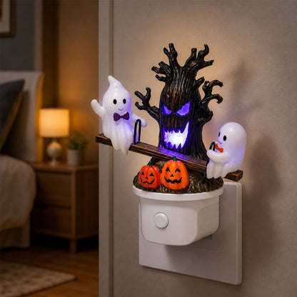 Spooky Cute See-Saw Ghost Glowing Night Light 🎃👻