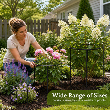 Round Plant Support Frame – Garden Stem Support Ring