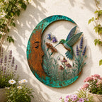 🌙 Enchanted Moon Garden Wall Art – Nature Inspired Metal Wall Decor for Home & Garden