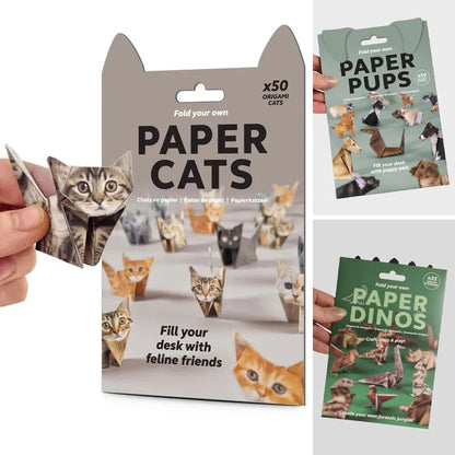 50 Pcs DIY Paper Cats Craft Kit