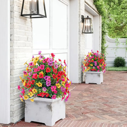 🔥 LAST DAY 50% OFF! 🏡💐Artificial Eucalyptus and Violet Ground-Insert Floral Decoration