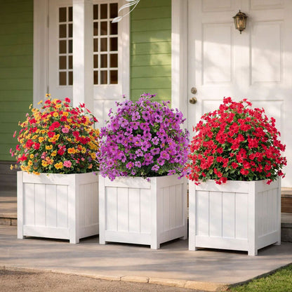🔥 LAST DAY 50% OFF! 🏡💐Artificial Eucalyptus and Violet Ground-Insert Floral Decoration
