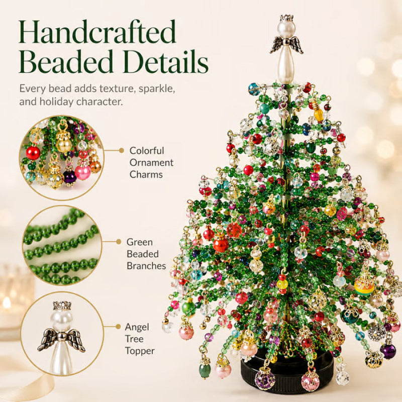 ⏳ Limited Time Offer — 50% OFF Today!🎄 Handmade Elegant Beaded Mini Christmas Tree