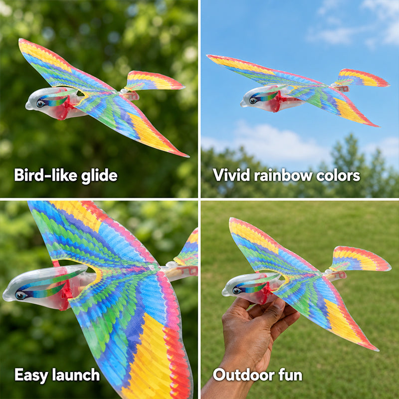 Flying Bird Glider Toy – Colorful Flapping Wing Outdoor Flyer